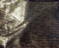 AMAZEBALLS!!! Black Linen Covered w/ Metallic Gold!! Unique, Unusual!