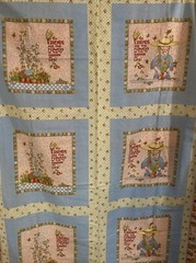 Friends Garden of Life Pastels Cheater Quilt 2.25Y VTG Mary Engelbreit Fabric