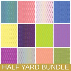 Tula’s True Colors in Hexy Half Yard Bundle by Hawthorne Supply Co