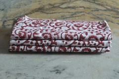 Floral Hand Block 7 Yard 100%Cotton Fabric NO TARRIF CHARGES 100%✅ZK-382