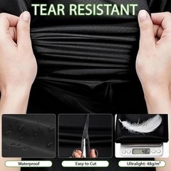 Lightweight Black Ripstop Nylon 60×39 for Tents, Bags, and Creative DIY Projects