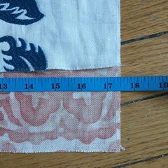 New VERVAIN Rxclusive Pattern Sample Fabric 100%Linen Floral Square Lot Of 2