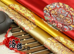 Chinese Ancient Costume Pillow Jacquard Cloth Senior Clothes Woven Damask Fabric