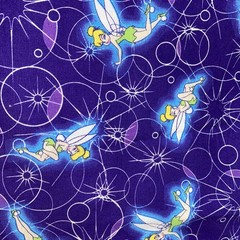 Tinkerbell Fairy Fabric Lot Of 8