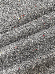 $30 for 2 Yards, M.Grey Multi Tweed 60%wool Flanel For Jacket. Skirt & Dress#172