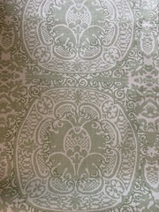 Quadrille Veneto Neutral Soft French Green Fabric 302200B-04 2 6/8 Yards