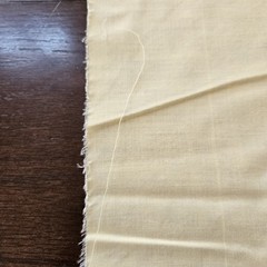 Vintage Light Yellow Solid Cotton for Quilting etc. 28.5 x 15 inches