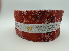 NEW jelly roll 40 Cotton fabric quilting strips NORTHCOTT Cosmic Fusion Blender