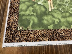 Lot Cotton Fabric Quilt Panel Cranston African Serengeti Safari Animal Patchwork