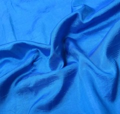 Sushila Vintage Turquoise Woven Sari Remnant Scrap Pure Silk 5YD Craft Fabric