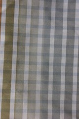 Vintage Plaid Faux Silk Fabric 57×114 Striped Checked 3 Yards
