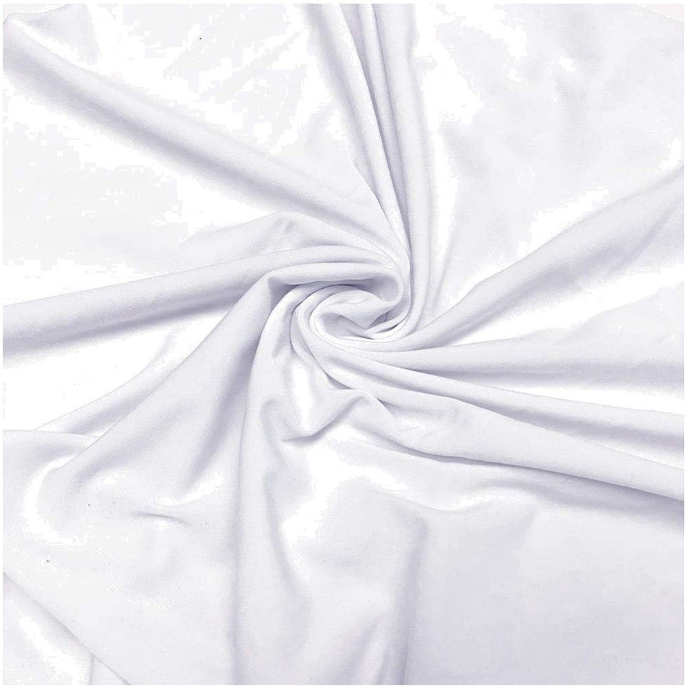 White ITY Jersey Fabric | 4-Way Stretch | 60″ Wide | 5 Yards