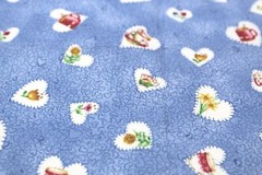 1930s Reproduction Fabric Cotton Quilt BLUE Hues Floral & More 42×1/2 yd–CHOICE