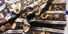 🎻 FQ MUSICAL INSTRUMENTS 🎻 Holiday Christmas 100% Cotton Fabric (18″x22″)