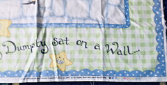 Humpty Dumpty Quilt Flannel Crib Panel by Kate Honarvar for Timeless Treasures