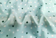 1 Yard X 1.35 meter Cute Polka Dots Material Lining Natural Silk Cotton Fabric