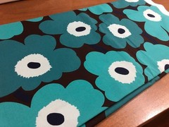 marimekko Fabric Pieni Unikko 145x50cm/57.08×19.68″/1.58×0.54yd Green marimekko