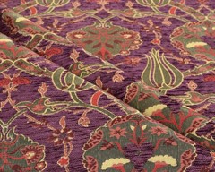 Floral Tulip Boho Tapestry Pink Turkish Moroccan Upholstery Fabric By Yard