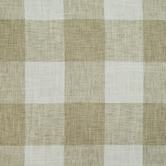 Check Please Sand Tan White Linen-Like Woven 4.5 Buffalo Check PKaufmann Fabric