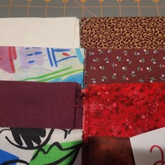 LOT OF 15 FAT QUARTERS COTTON FABRIC ASSTD COLORS & DESIGNS lot 2