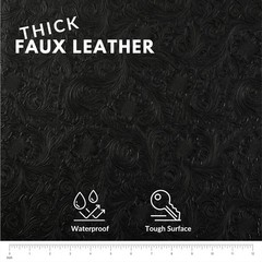 Tooled Faux Leather Western Cowboy, Floral Embossed Vinyl, Craft DIY and Upho…
