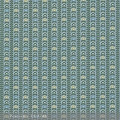 4.25 yds Calista in Peacock Lisa Fine Textiles 100% Solution Dyed Poly 54″ W