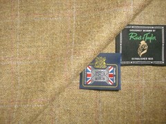 Reid & Taylor WOOL (Woollen) & LINEN JACKETING FABRIC MADE IN SCOTLAND = 2.0 m.