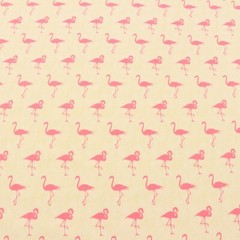 P/K LIFESTYLES LEG UP PINK FLAMINGO SAND CREAM MULTIUSE FABRIC BY YARD 54″W