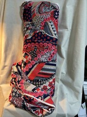 Vintage 1970’s MOD Mid Century Geometric And Floral Fabric