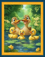 *PANEL* 36×45 HAPPY QUACKERS – CUTE! COTTON – BABY QUILT – SHARP DIGITAL
