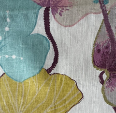 Clarke& Clarke Lotus Designer Fabric Remnant 24″x24″