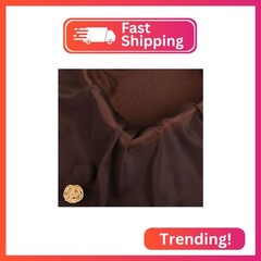 YYCRAFT Chiffon Fabric by the Yard 59″ Wide 5 Yards, Brown