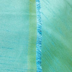 15 YARD LOT TURQUOISE YELLOW FAUX SILK DUPIONI FABRIC TWO TONE IRREDESCENT 58″