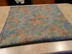 Upholstery Heavy Weight Botanical Design Fabric Earth Tones 7′ X 4′