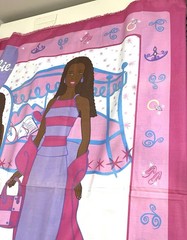2002 Ethnic Barbie Material Fabric 102 x 45” Sewing 3 Large Uncut Panels B