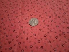 Virginia Robertson For Fabri- Quilt Pink And Black Cotton Fabric 44″ X 42″