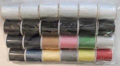 24 Assorted Spools of Thread Full Size 200 Yards 24 count, Various/Assorted