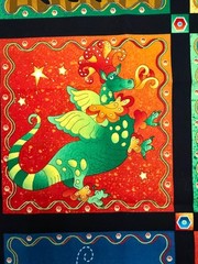 The Bravest Dragon, Avlyn Fabric, Nancy Smith, Lynda Milligan, Panel, Fairytale