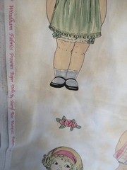 “Paper Dolls ” By Sheryl Rae Marquez Windham Fabric Cotton VTG. RARE 1YX44″W