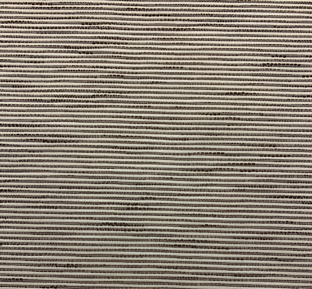 BALLARD DESIGN BIFF BARK BROWN InsideOut® RIBBED STRIPED FABRIC BY YARD 57″W