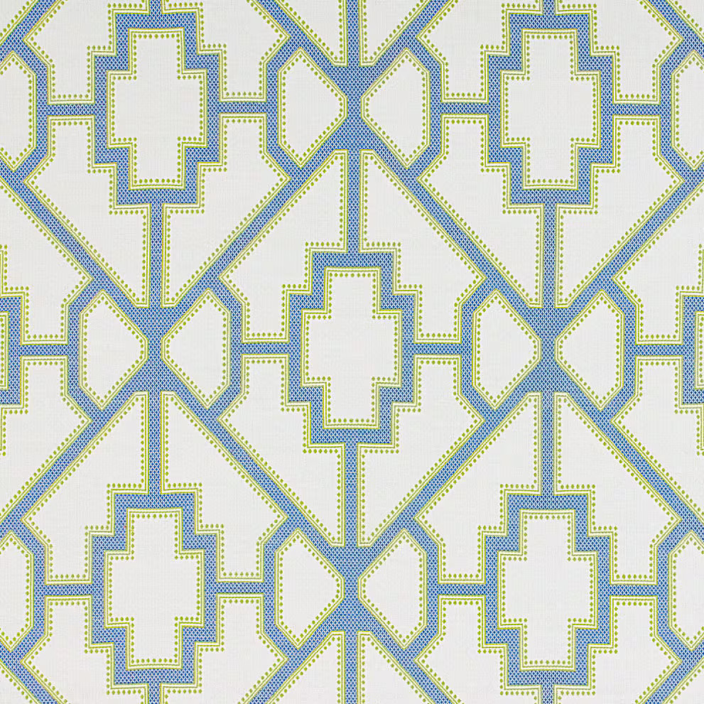 Ballard Designs Gatewood Blue InsideOut Performance Fabric by the Yard…