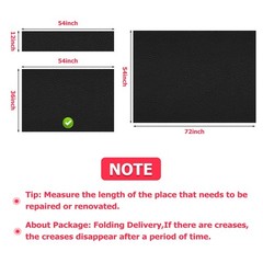 K-Musculo Vinyl Fabric, Marine Faux Leather 1Yd (54” X 36” inch), Black