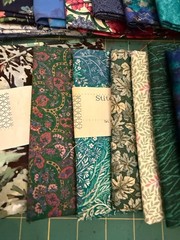 23 Fat Quarter Bundle fabric cotton quilt quilting blue green turquoise