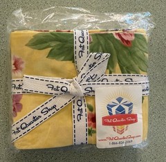The Fat Quarter Shop – Yellow Background Floral – New, In Package