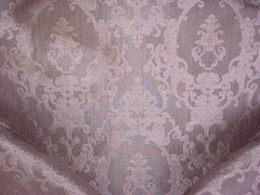 1-1/2Y Cassaro VE16077 Verona Platinum Faux Silk Damask Upholstery Fabric