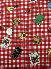 13″ X 20″ Vintage 1995 Susan Winget Fabric Traditions School Plaid Cotton