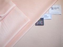 JOHNSTONS OF ELGIN 100% CASHMERE “Mimi Pink” JACKETING/COATING FABRIC = 1.0 m