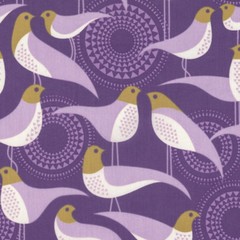 Joel Dewberry VOJD011 Modernist Perch Violet Cotton VOILE Fabric By Yard