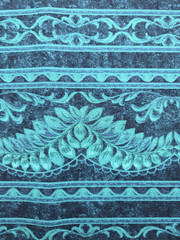 Jinny Beyer Four Seasons 2006 RJR Fabric Green Floral Stripe 2 Yards x 44 Cotton