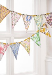 Handmade Floral Indian Block Print Cotton Bunting Reusable Fabric Garland 250 cm